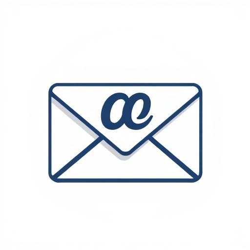 Icona stilizzata di una busta da lettere, simbolo di contatto e comunicazione.