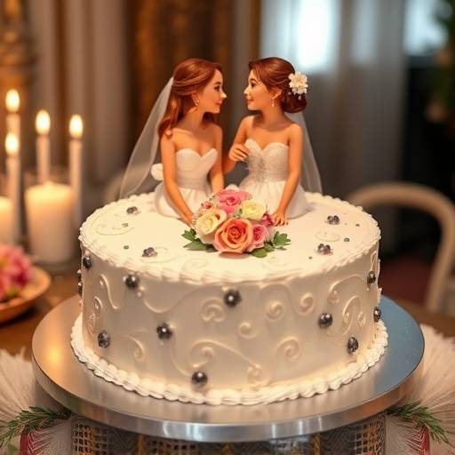 Momento del taglio della torta nuziale, con gli sposi che sorridono e tagliano insieme la torta decorata.