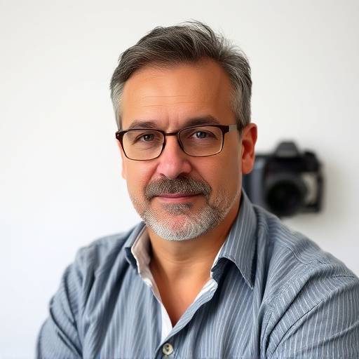 Ritratto sorridente di Marco Bellini, fondatore e fotografo principale.